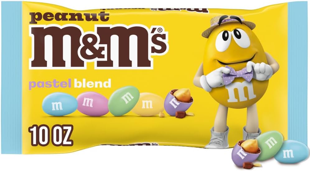 Peanut Milk Chocolate Pastel Easter Candy Assortment, 10 Oz Bag