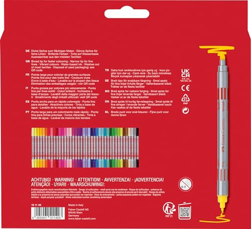 Faber-Castell - Filzstifte Set, 40 Doppelfasermaler – Ansicht 2