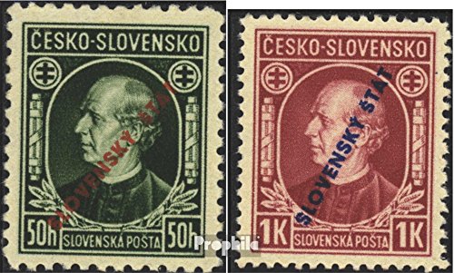 Prophila Collection Slovacchia Michel.-No..: 24-25 (Completa Edizione) 1939 Padre Hlinka (Francobolli per i Collezionisti)