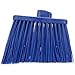 SPARTA Plastic Broom Head, Angled, Un-Flagged for Large Debris Indoor, Outdoor, Home, Restaurant, Lobby, Office, 12 Inches, Blue, (Pack of 12)