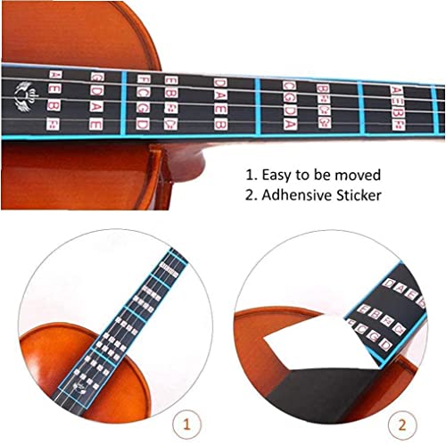 Adesivo para violino fingerboard guia de dedo escala de trastes indicador de posição acessórios para