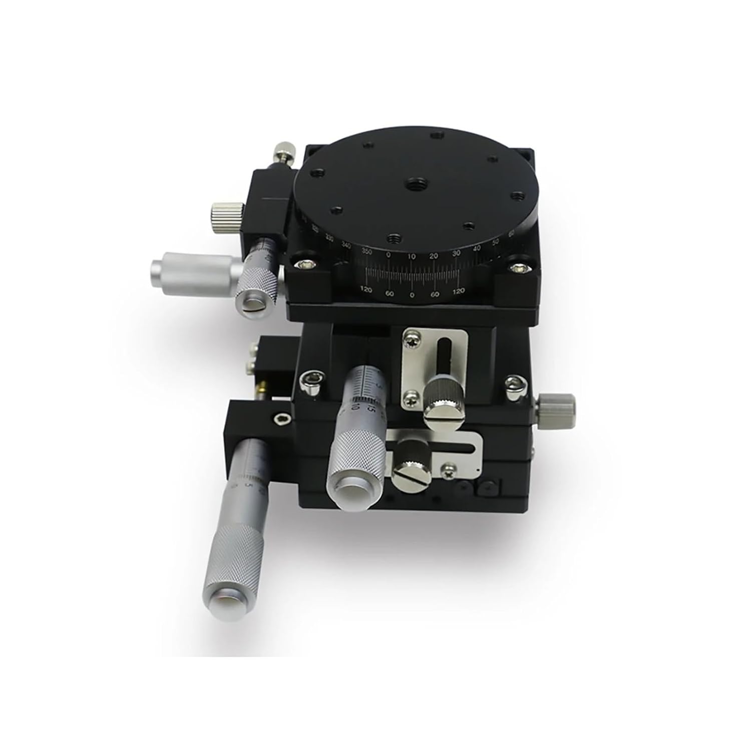 XYZR axis 60 * 60mm LT60-LM V-Type 4-axis fine-Tuning Platform Manual Adjustment Slider 29.4N