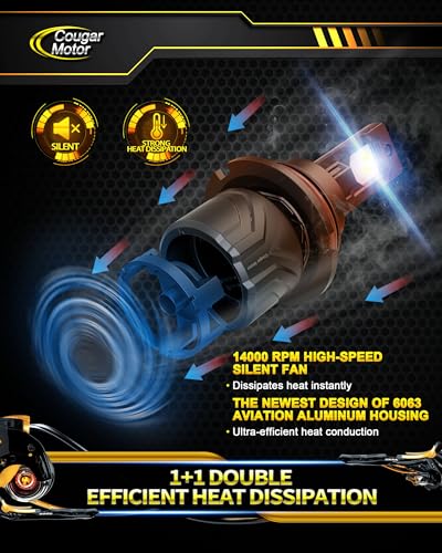 Image of Cougar Motor 9007 Bulbs, HB5 Fog 6500K White Non-Polarity Off-road, Pack 2