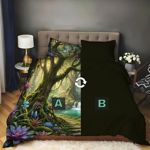 Housse de couette 240x260cm en microfibre douce avec fermeture éclair - 5