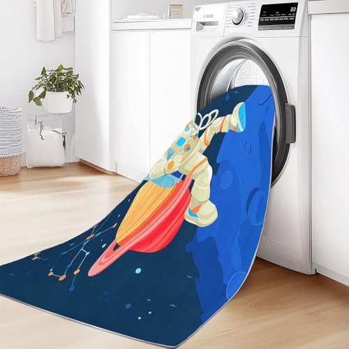 Tapis dessin animé univers bleu 120x180 cm constellation