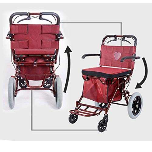 HYY-YY Einkaufswagen Shopping-GR Antik Einkaufstrolley, wasserdichter Stoff Oxford, Tragbarer Faltwagen (Farbe: Rot… – Bild 5