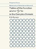  Tables of the Function w (z)- e-z2 ? ex2 dx: Mathematical Tables Series, Vol. 27 (English Edition)