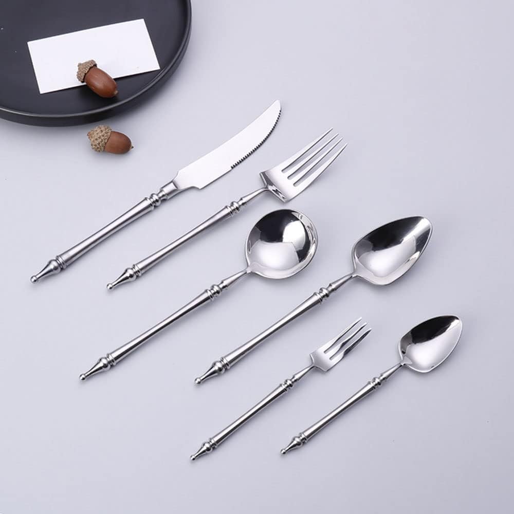 Geschirrset Besteckset für 10 Personen Besteck Rose Gold 60 Teiliges Geschirr Edelstahl Cutlery Set Besteck mit Messern/Gabeln/Löffeln Spiegelpoliert Spülmaschinenfest Familienzusammenkünfte ESSONIO