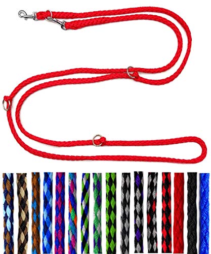Elropet Doppelleine 4-Fach verstellbar Hundeleine