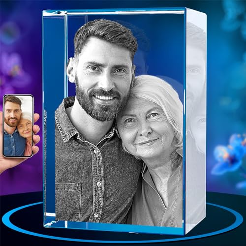 ArtPix 3D-Kristallfoto, Muttertagsgeschenke für Frauen, Sie, Ehefrau, Männer, Mutter, Ehemann, tolles personalisiertes, individuelles Geschenk mit Ihrem eigenen Foto