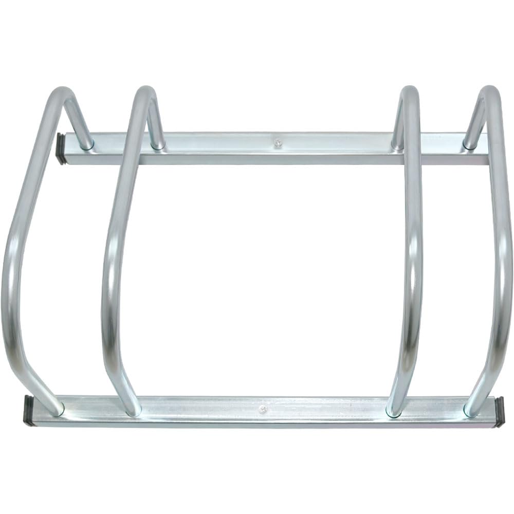 Unibos | Twin Bike Bicycle Cycle Parking Rack Floor Stand Steel Pipe Storage Wall Mount Holder Outdoor & Indoor Use (Bike Stand For 2)