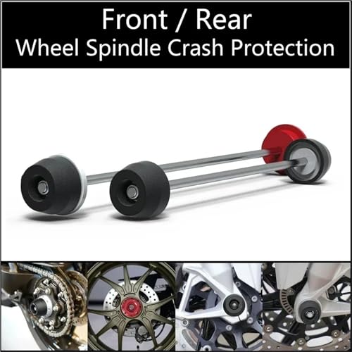 Protection axe de roue arrière rouge pour Ducati Supersport 950 939
