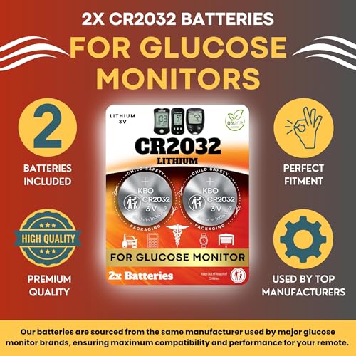 Kit de baterías para monitor de glucosa CR2032 (2 unidades) miniatura 3