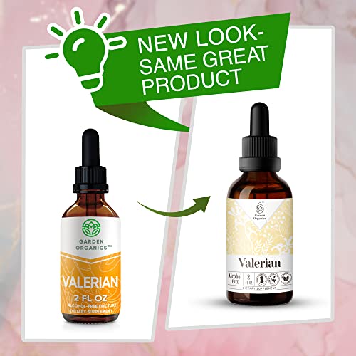 Garden S - Valerian Alcohol-Free Extract, Valerian (Valeriana Officinalis) Dried Root (4 Fl Oz) #TOP3