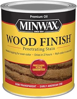 4-Pack of 1 qt Minwax 70008 Early American Wood Finish Penetrating Oil-Based Wood Stain
