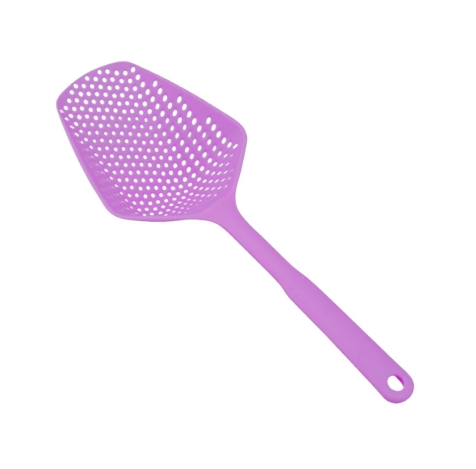 Sitko Durszlak Plastikowa Szpatułka Do Gotowania Sitko Do Makaronu Łyżka Narzędzia Kuchenne Do Warzyw łyżka cedzakowa(Purple)