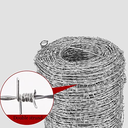 Fil barbelé en acier inoxydable à 4 points barrière de sécurité 100m