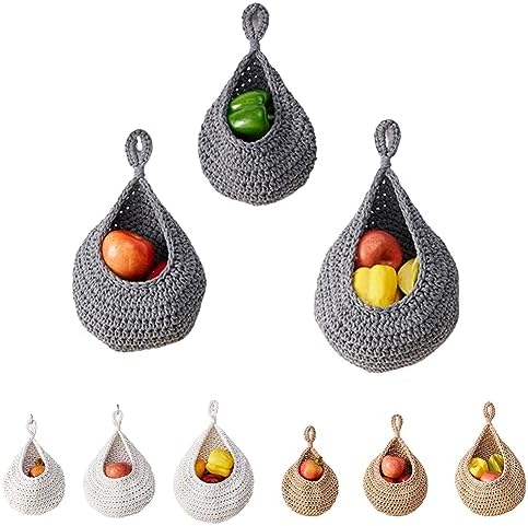 Corbeille à Fruits Suspendue En 3 étages, Panier à Fruits Suspendu En