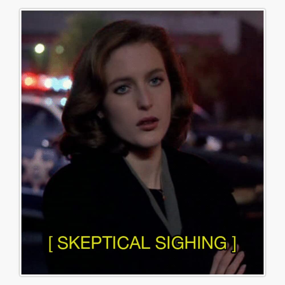 Dana Scully Quotes Bumper Sticker Vinyl Decal 5 inches