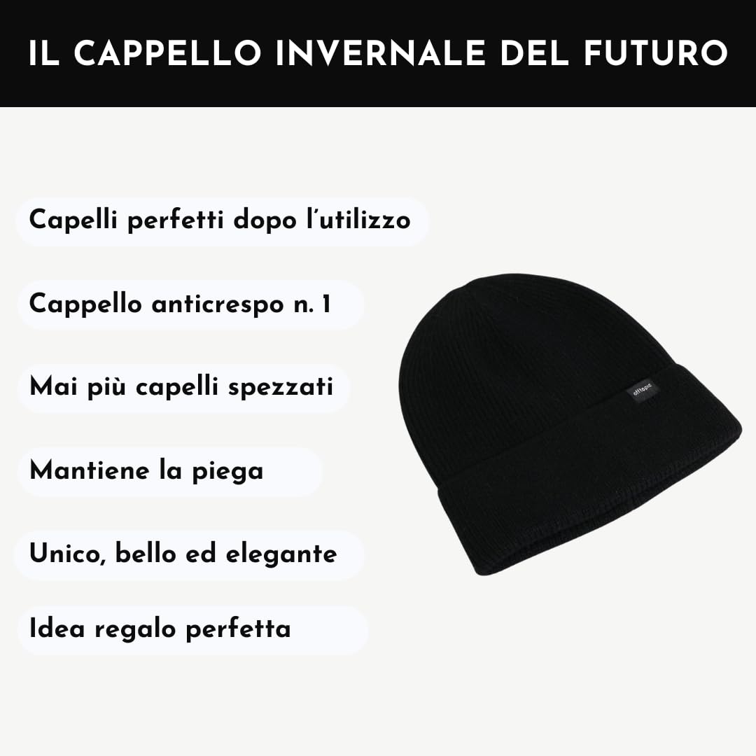 Offtopic Cappello Invernale Unisex Cashmere Interno 100% Seta per Capelli Sempre in Ordine | Idea Regalo Elegante