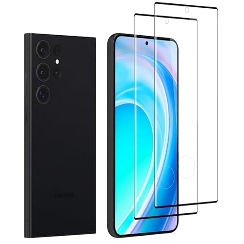 【2 Stück】 für Folie Samsung Galaxy S23 Ultra Panzerglas, Splitterfest Displayschutz Samsung S23 Ultra Panzerfolie, Hohe ...