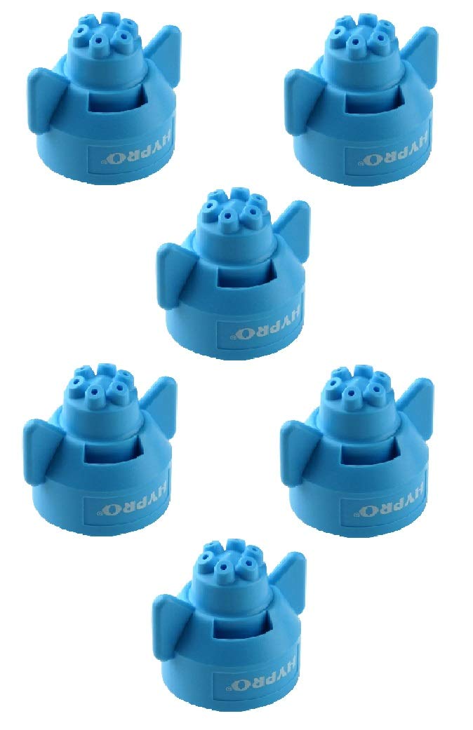 Pack of 6 - Hypro 6 Stream Blue Ceramic Spray Tip Rated @ 1.0 GPM 40 PSI FC-ESI-11010