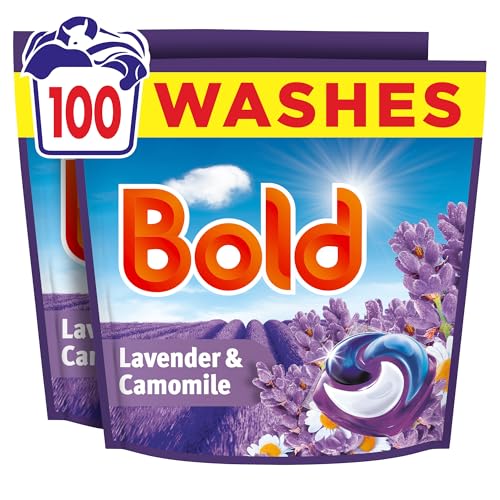 Bold Lavender and Camomile PODS® Washing Liquid Laundry Detergent Capsules 100 Washes, 100ct, Outdoor Freshness That Lasts And Lasts, With Built-In Lenor Softener