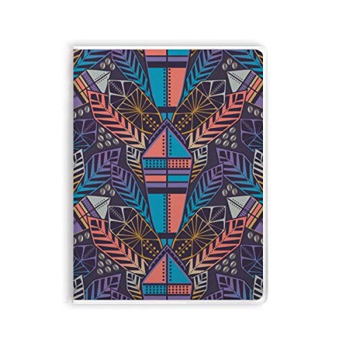 Carnet de notes coloré motif symétrique cahier écriture couverture souple ligné
