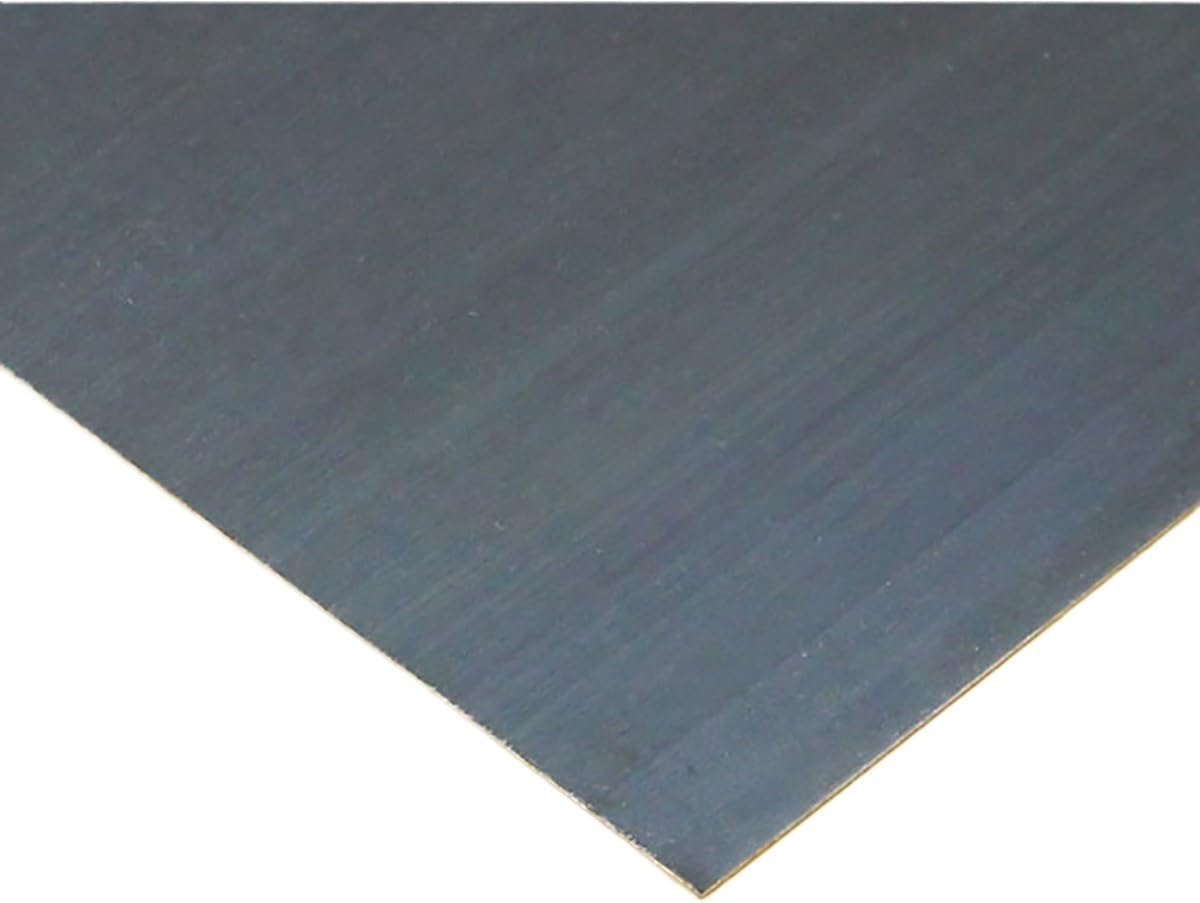 Spring Steel Sheet Manganese, Spring Sheet Board Metal Foil Panel Thickness 0.1mm~1mm Quenched 65Mn Spring Steel Plate CNC DIY Materials 500mm 1Pc(0.2x150x500mm)