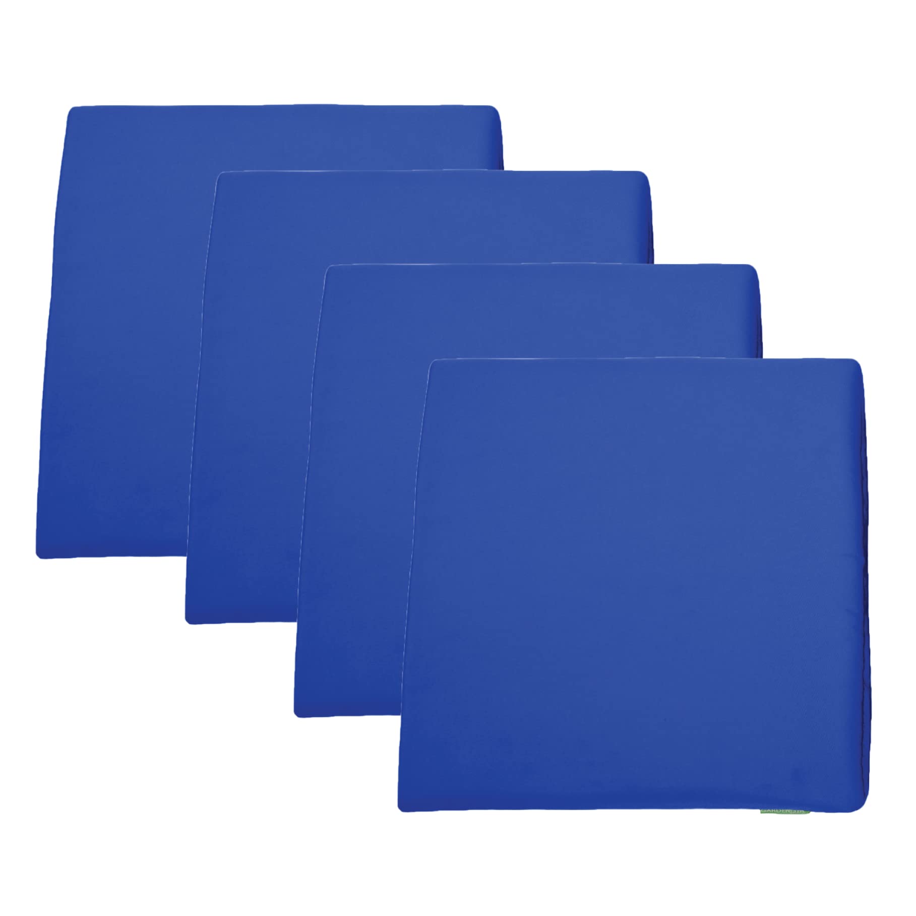 Gardenista Garden Rattan Chair Cushions | Water Resistant Chair Seat Pads for Allibert California Rattan Furniture | Indoor & Outdoor Patio Furniture Cushions | Durable & Comfy (4Pcs, Blue)