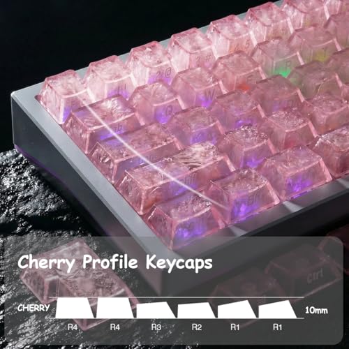Teclas PBT texturizadas Sunzit perfil Cherry para evitar el desgaste 7