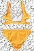 CUPSHE Women's Bikini Swimsuit Cutout Low Waisted Tank Two Piece Bathing Suit, M Yellow