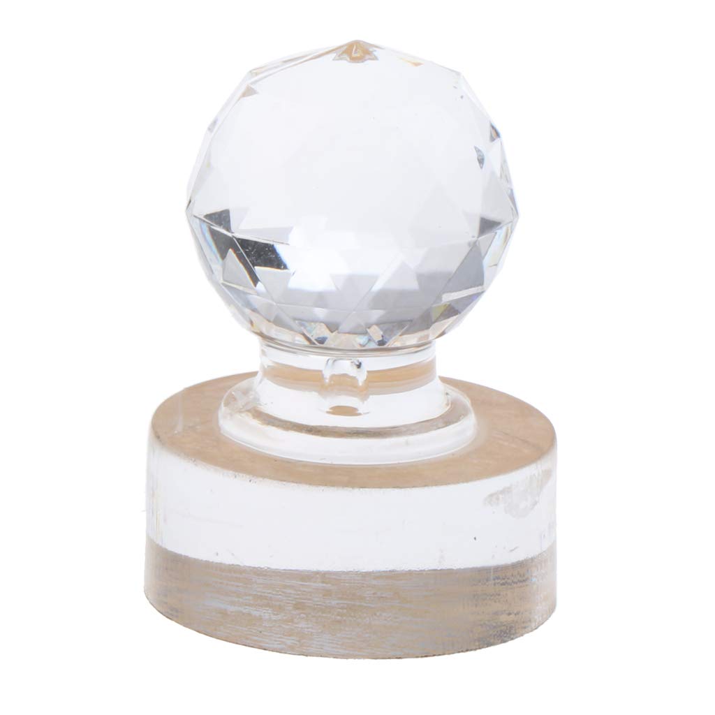 Glass Powder Press Stamp Eyeshadow Repairing Tool Makeup Supply Wax Seals Stamp - Clear, 3x2.2cm