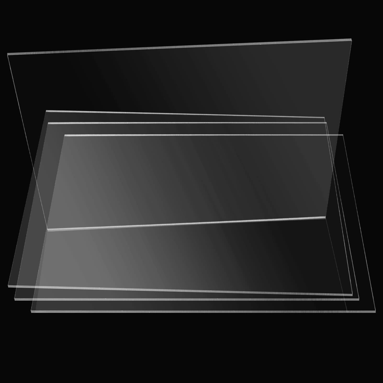 PINGEUI Lot de 30 feuilles acryliques de 180 x 130 cm d'épaisseur en acrylique transparent de 1 mm d'épaisseur pour cadre photo exposition de projet peinture