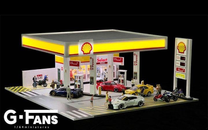 ◉1／64サイズジオラマ【日産ショールーム】G-FANS（LED照明付き） ◉1／64サイズジオラマ【日産ショールーム】G-FANS（LED照明付き