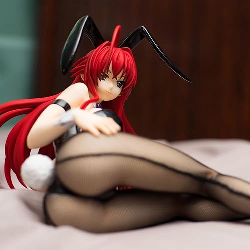 Miniatura 7 de Zones.Toy Ecchi - Figura de personaje original de la escuela secundaria DxD Rias Gremory B-Style Bunny ver.14 figura de anime Waifu decoración del