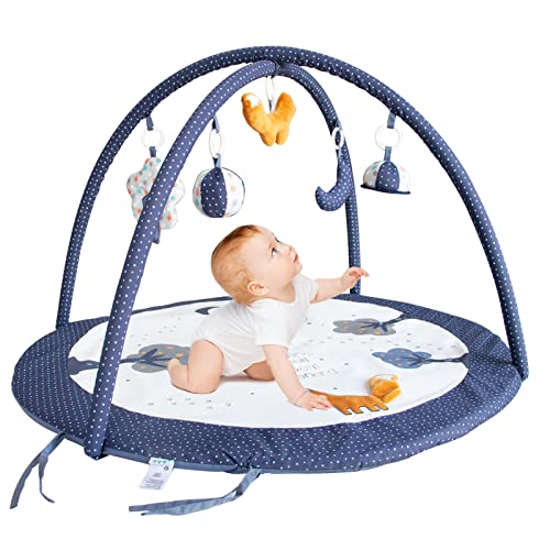 Image of sucarlon Baby Gym Play Mat,Thick & Plush Play Gym,Thicker Non-Slip Baby Activity Gym,Visual, Hearing, Touch, Cognitive Development for Baby,for Ages 1 to 36 Months,Mother's Day Gift