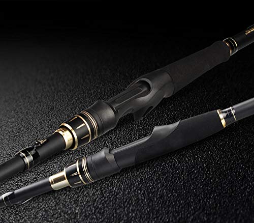 hengel Carbon Spinning Casting Rod M, MH vermogen ultralight telescopische hengel 2.03m, 2.16m, 2.21m, 2.28m-black_Spinning (2,44 m-H) Hengel (Color : Black, Size : Casting (2.44m-H)) - Image 5