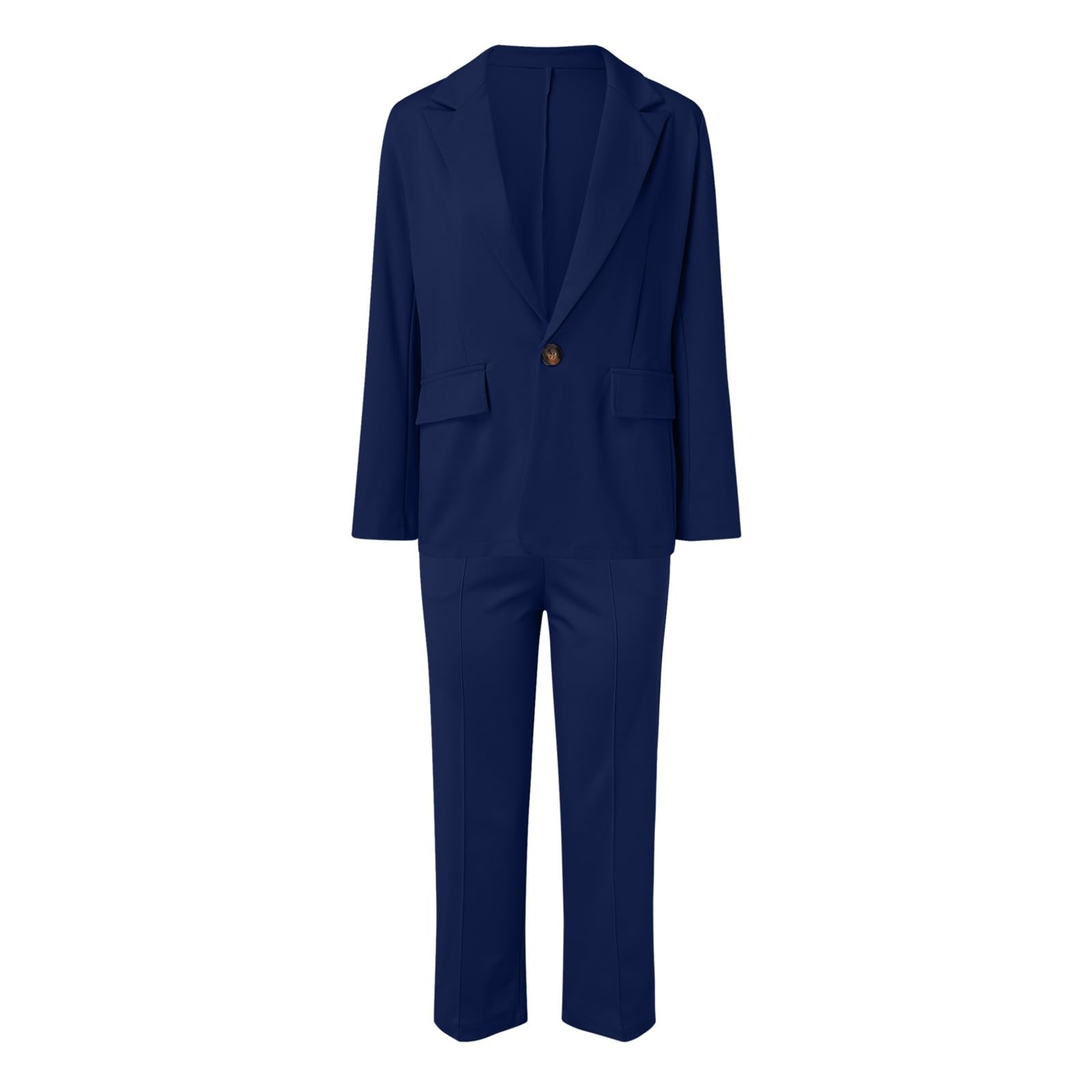 Damenblazer Elegant, Blazer Damen Sommer Elegant Langarm Elastisch Cardigan Casual Leicht V-Ausschnitt Blazer Kurzblazer Jacke EIN-Knopf Mit Stretch Und Reverskragen Damen-Blazer Sportlich-Elegant