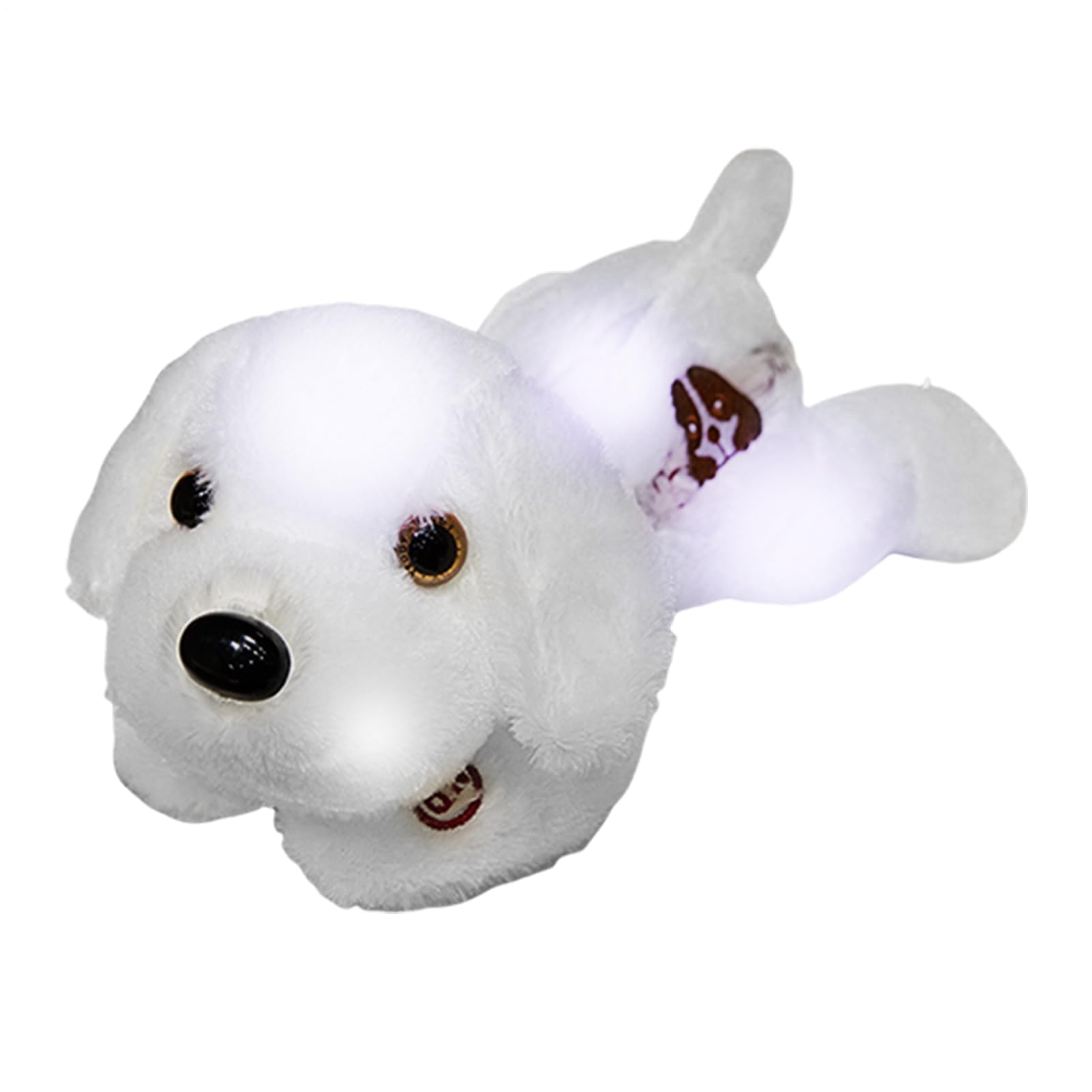 Generico Perro de peluche iluminado, perro de peluche LED - nocturnas en forma de cachorro de | 14 pulgadas iluminan el cachorro de para perros de luz nocturna suave para el compañero de