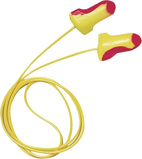 Howard Leight by Honeywell Laser Lite High Visibility Disposable Foam Earplugs, 100-Pairs, Pink/Yellow, LL-30