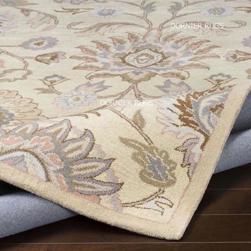Image of 12x15 Ft Hand-Tufted Wool Area Rug - Oversized Carpet for Living Room, Hall, Office, Drawing Room - Soft & Durable Traditional Floor Rug (Multicolor)