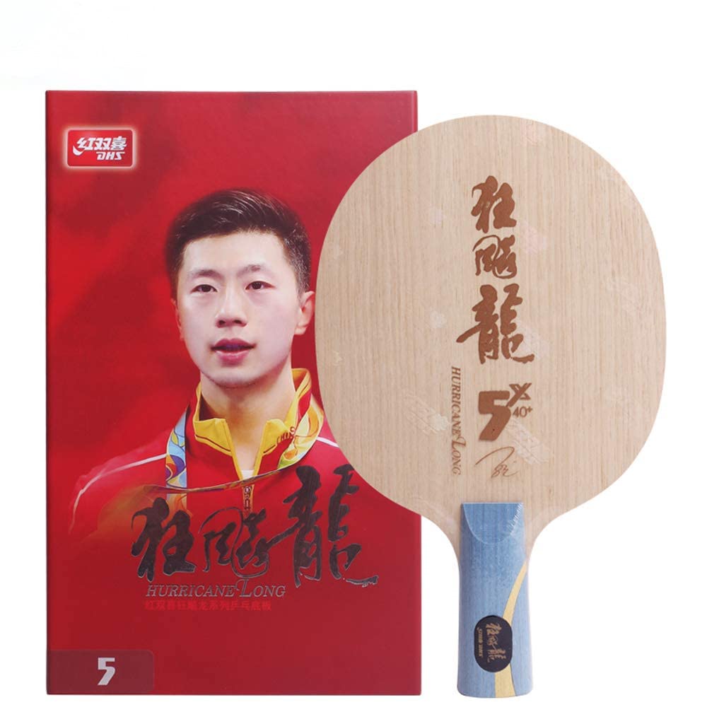 DHS New Hurricane Long-5X (Long V-X) Ping Pong Paddle in 2019，(5 Wooden + 2 Aromatic Carbon；FL and CS) Table Tennis Rackets