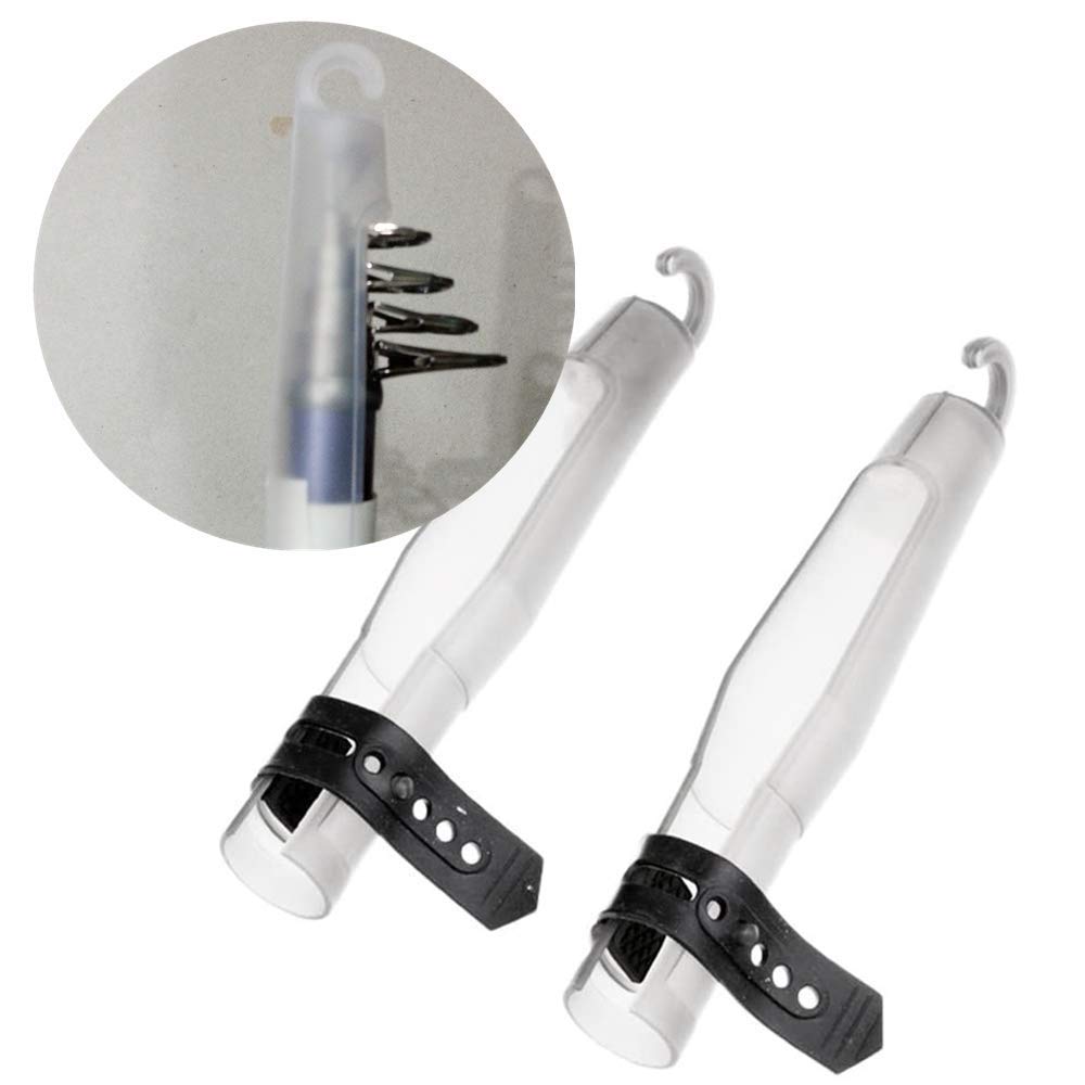 DYNWAVE 10pcs Fishing Rod Tip Covers - Clear Plastic Protector Caps For Rod Guides (S, M, L Sizes)
