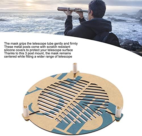 Akozon Bahtinov Focusing Mask Telescope Focusing Mask Acrylic Deep Space Fishbone Plate 100-140mm for Reflector Refractor Astrophotography