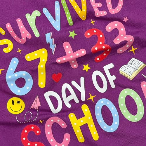Image of 100 Days of School Shirt Girls and Kids Unicorn Heart Shirt