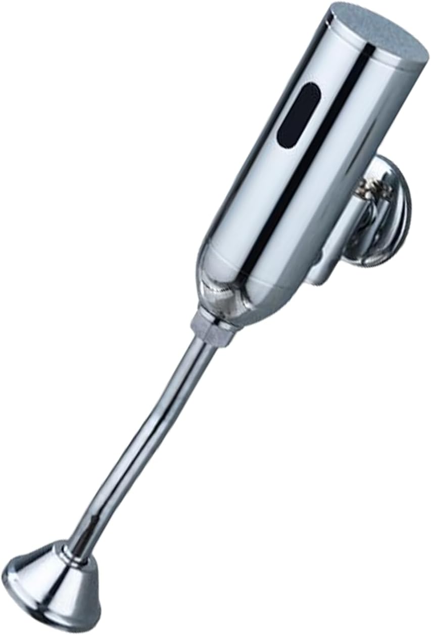 Automatic Brass Urinal Flush Valve - Infrared Sensor Water Saver - Eco-Friendly Bathroom Flush System for Efficient Hygiene & Water Conservation - Wall-Mounted Design