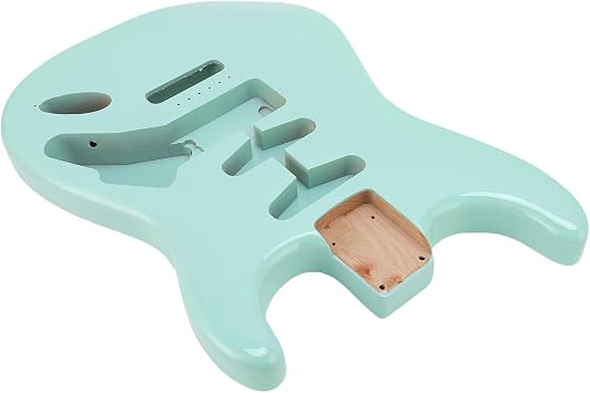 Electric Guitar Body Guitar Body for ST Model Solid Poplar Wood Unfinished with Predrilled Holes for Neck Pocket 5.7cm RightHanded SSH Pickup