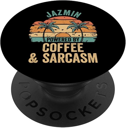 Miniatura 1 de JAZMIN Vibes Only Cute Retro Girls JAZMIN Nombre PopSockets Estándar PopGrip