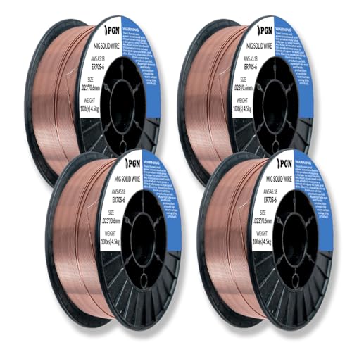 Image of PGN ER70S-6 .023 inch (4 Pack) Solid MIG Welding Wire - 10lb Spool